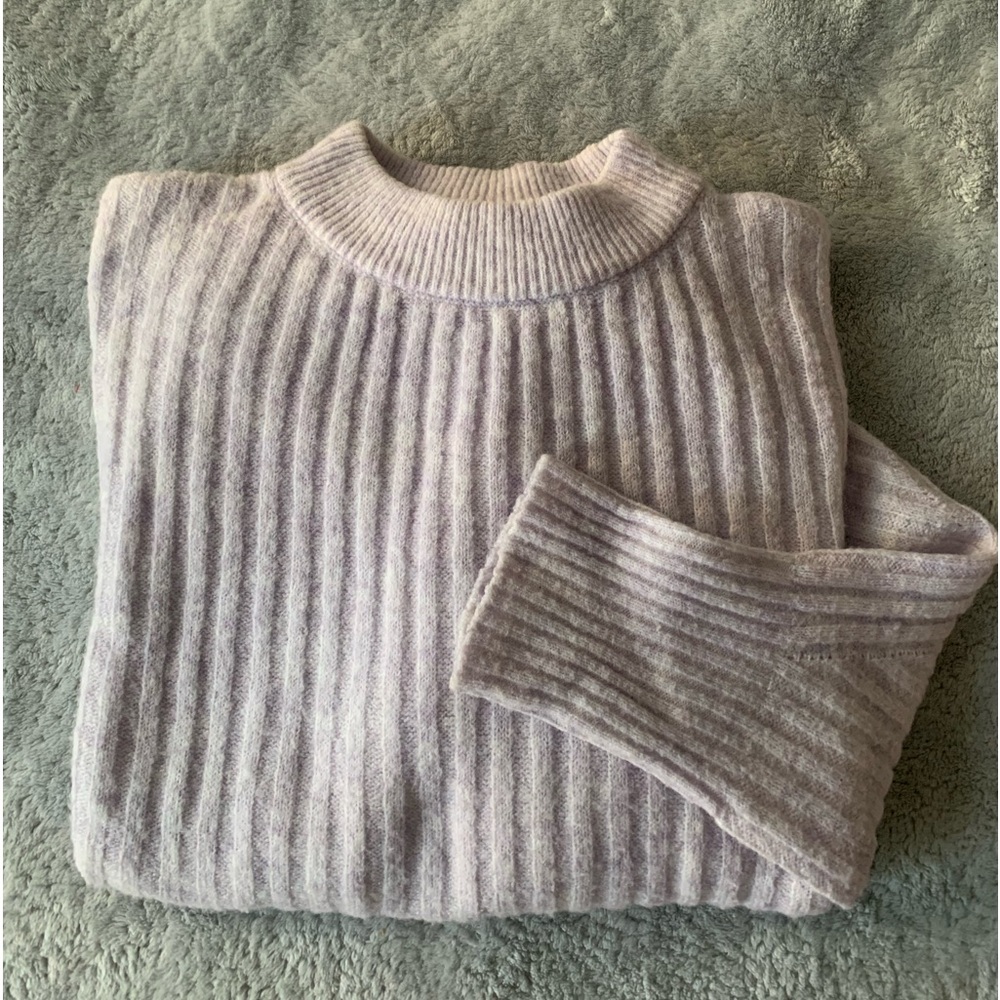 Pullover Sweater Light Lavender Color